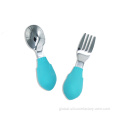  Silicone Baby Fork and Spoon Eco-Friendly Tableware Factory